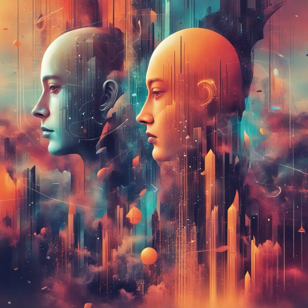 two futuristic faces